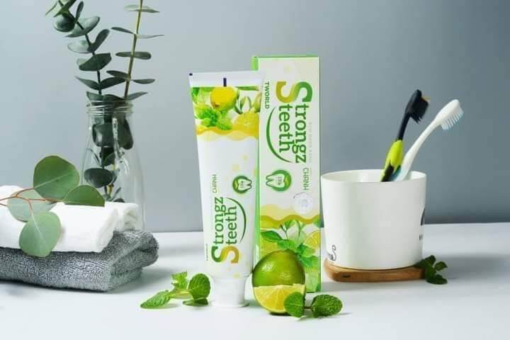 Strongz Teeth - Kem Đánh Răng Người Lớn Hương Chanh