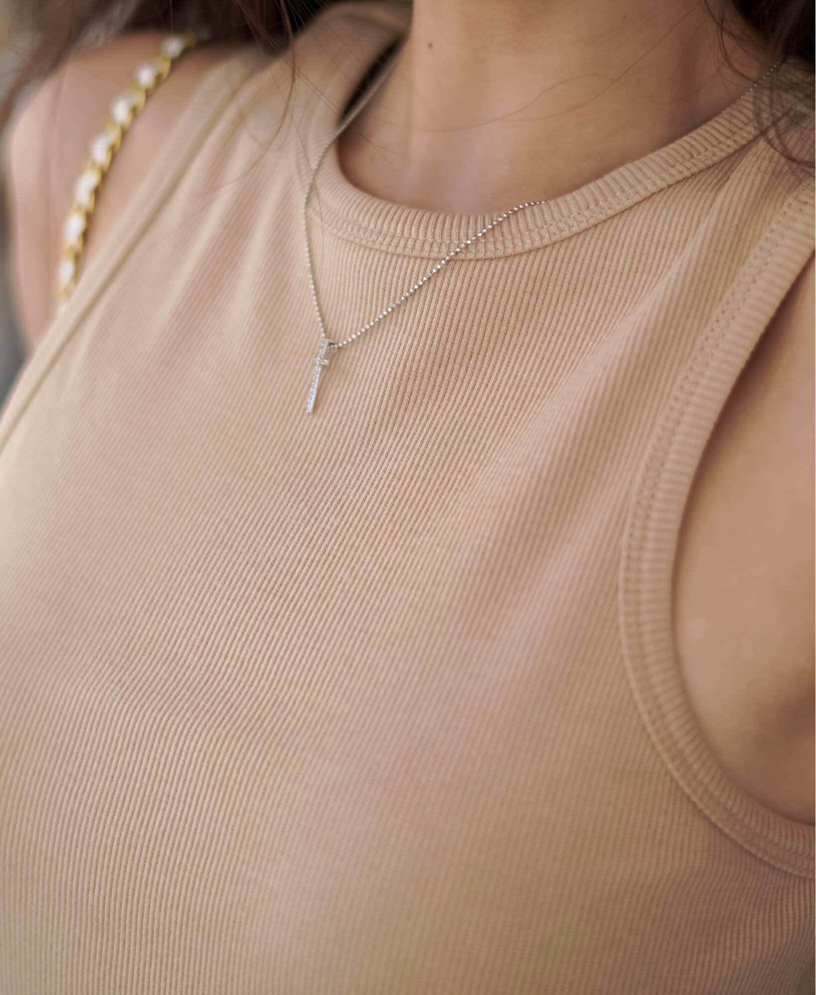 (nhiều màu) THUNEE Áo thun gân cotton ba lỗ nữ