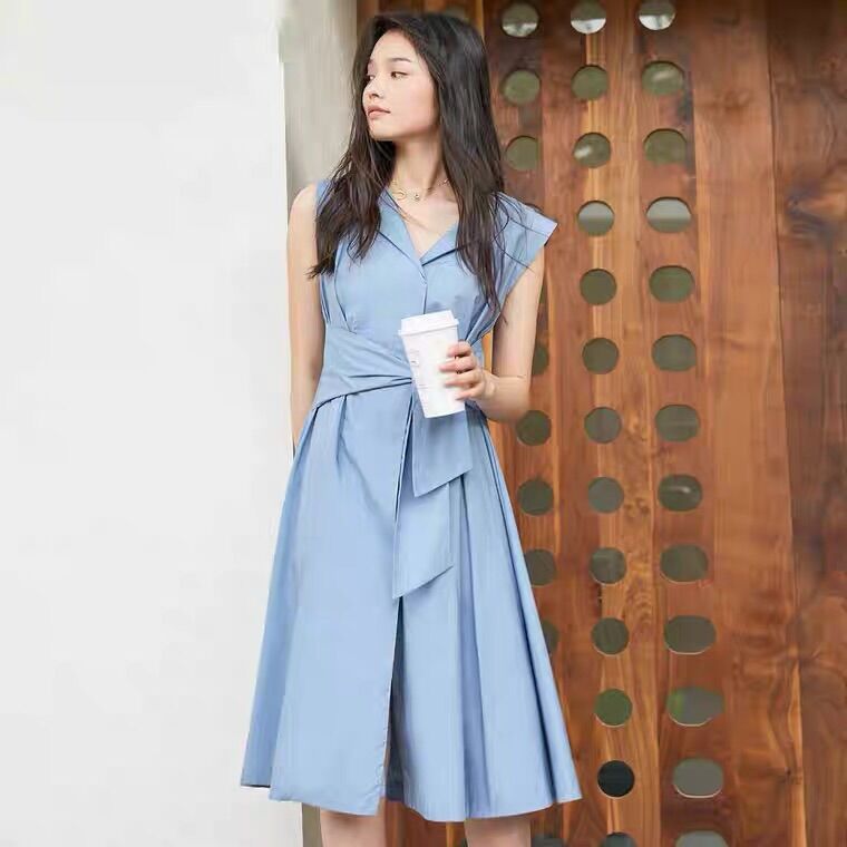 Đầm không tay cột eo veromoda