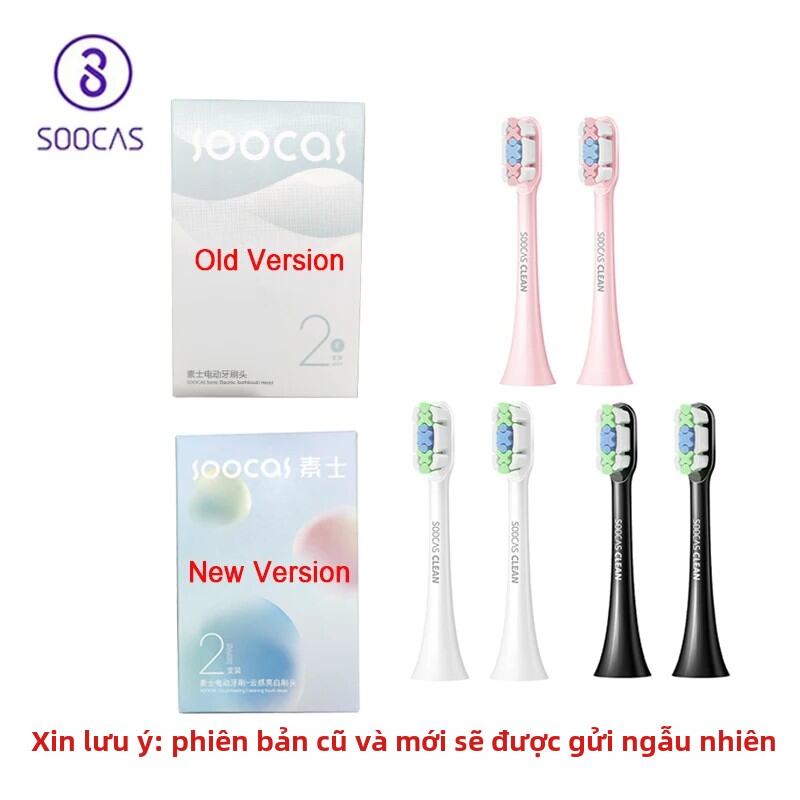 SOOCAS Sonic Đầu Bàn Chải Đánh Răng Điện Thay Thế Tương Thích Với X1 X3 X3U X5 Đầu Bàn Chải Đánh Răng Silicon Cho Người Lớn