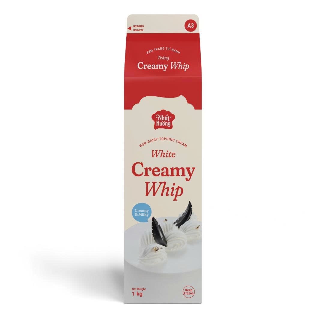 Kem topping Creamywhip trắng TNH 1kg