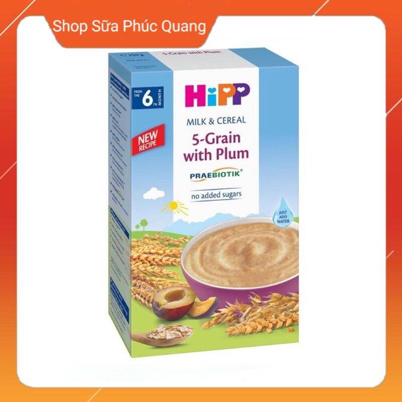 Bột ăn dặm HIPP dành cho bé từ 6 tháng tuổi đủ 6 vị ( Date mới )