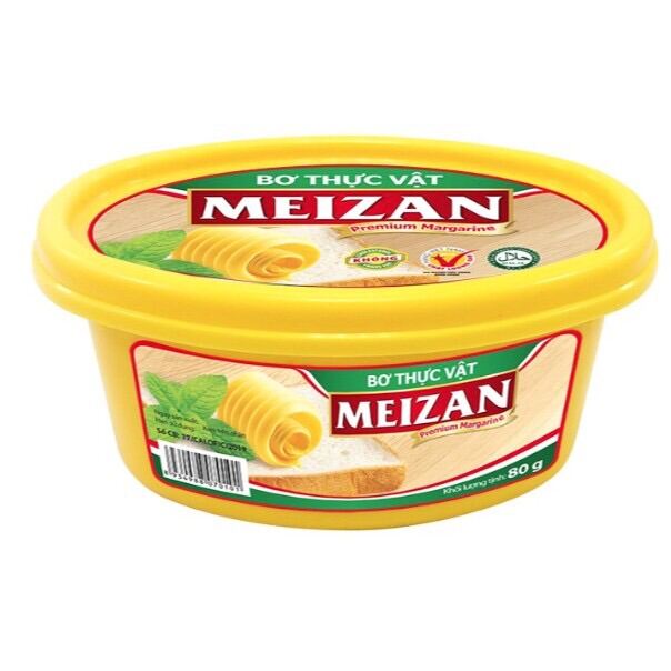 Bơ thực vật MEIZAN 80g, 200g dùng trong món chiên xào nướng rán