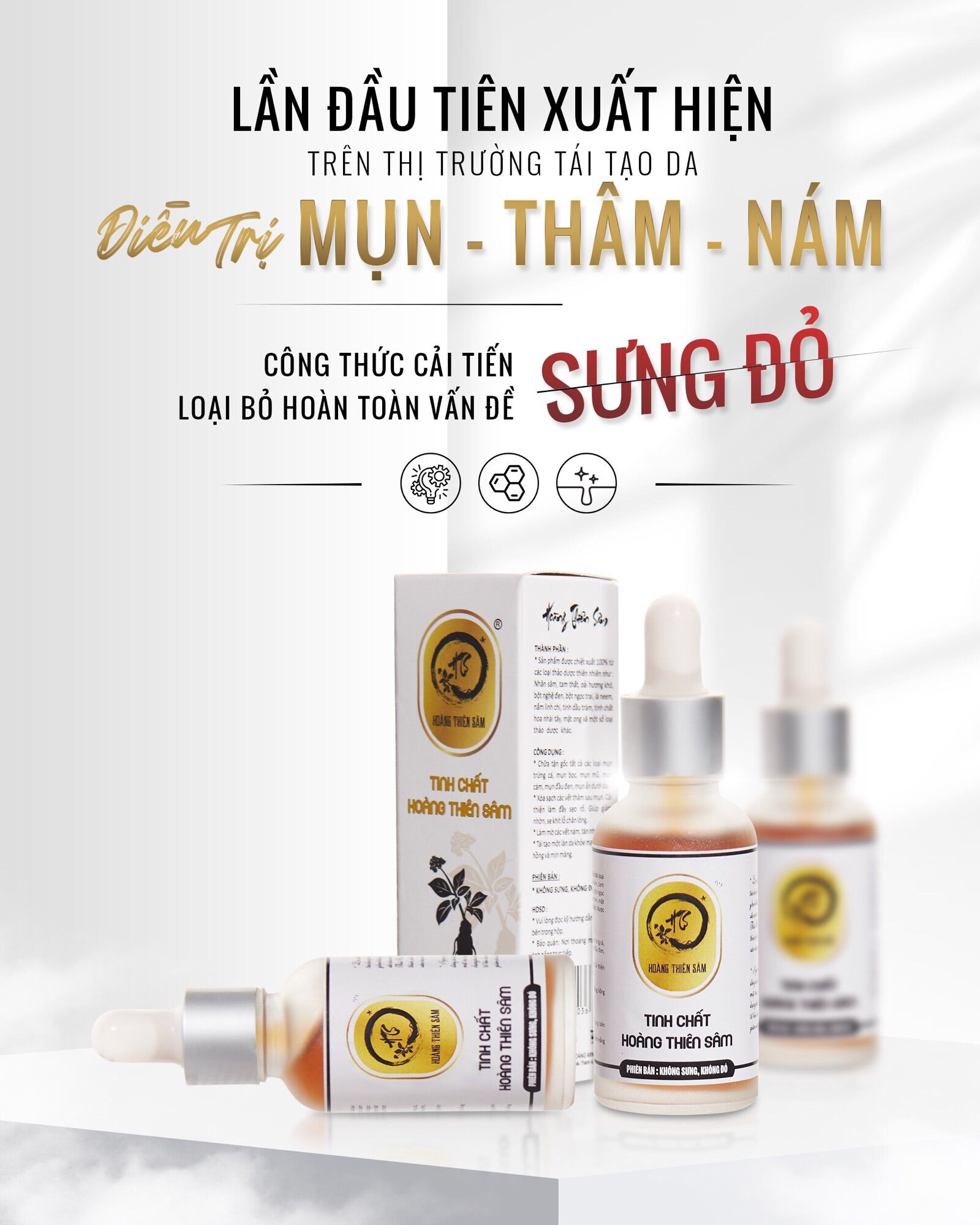 Serum hoàng thiên sâm v. i. p ⚡️freeship ⚡️trả lại làn da đẹp như ý _ chai 30 ml - hoàng thiên sâm shop