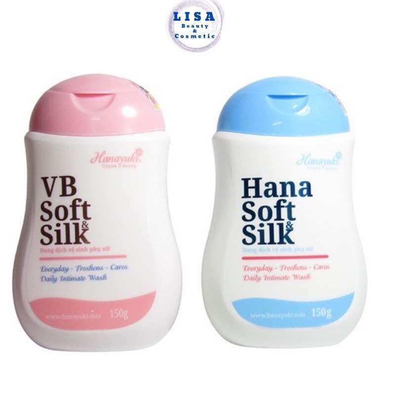 Dung dịch vệ sinh hanayuki hana soft & silk, vb soft & silk 150g.
