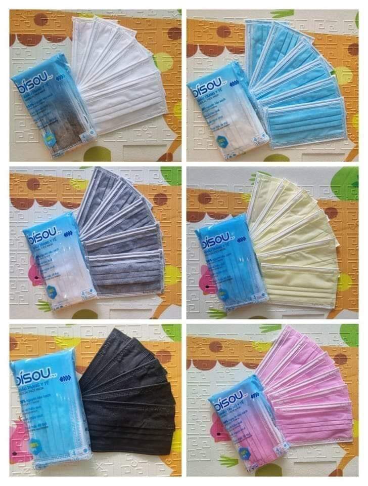 Khẩu trang y tế bisou hộp 50 cái
