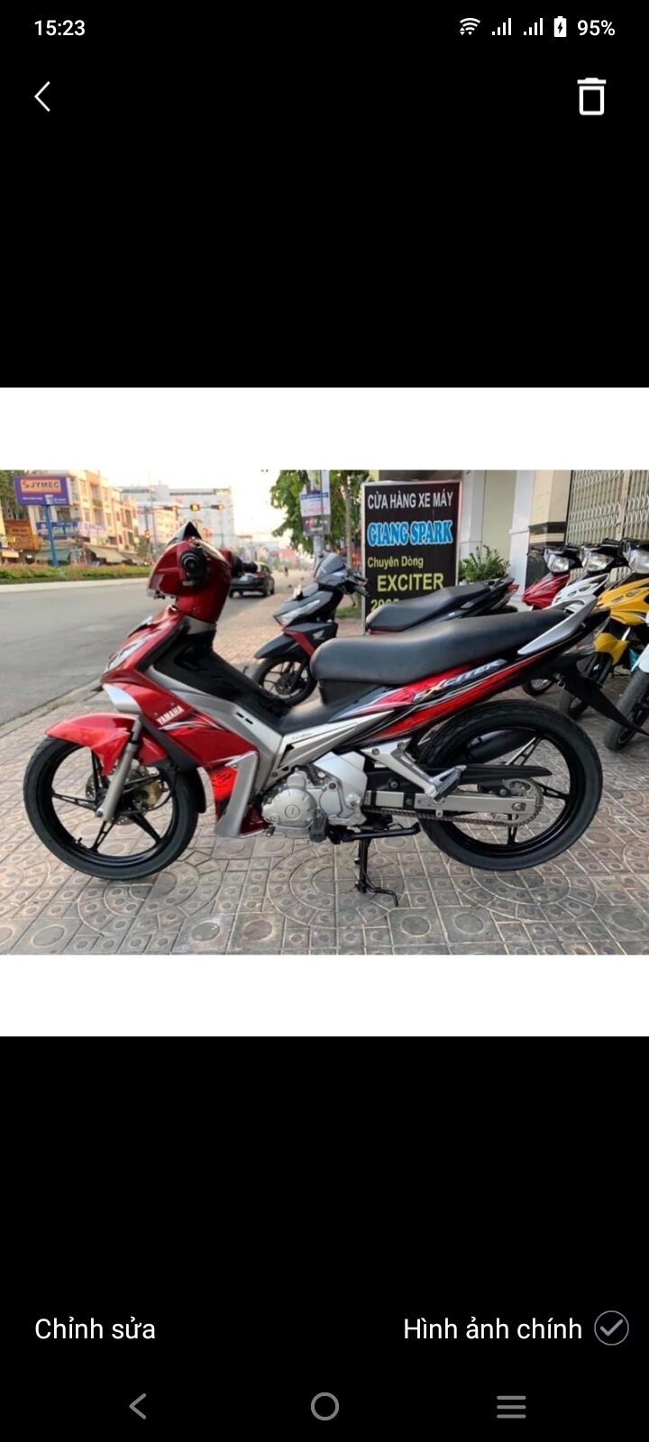 chụp giò đạp phải Exciter 135 2006-2010 9 hãng