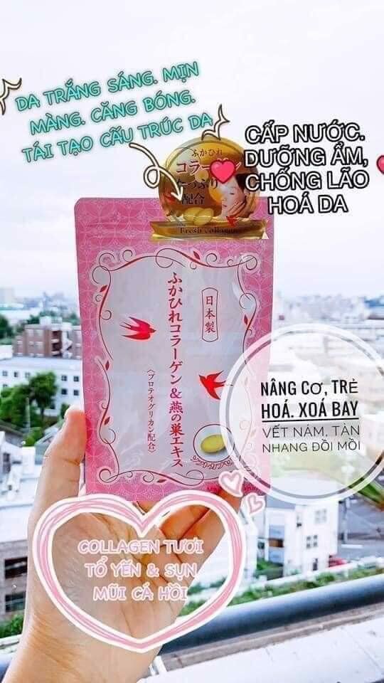 Viên uống collagen yến tươi nhật bản - 30 ngày 30 viên