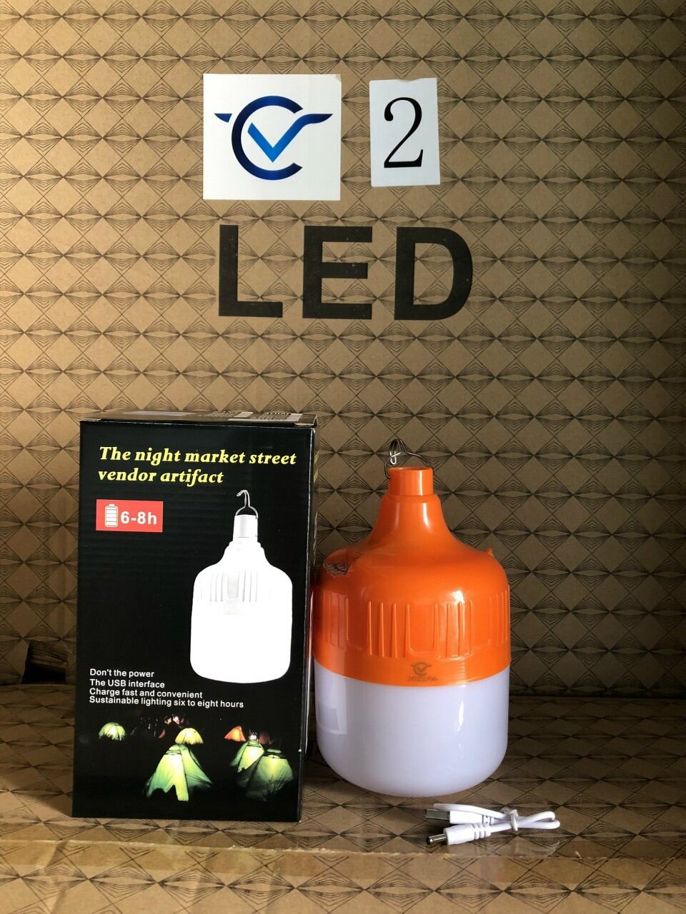Bóng đèn led sạt bóng đèn tích điện 100w đủ công suất siêu sáng