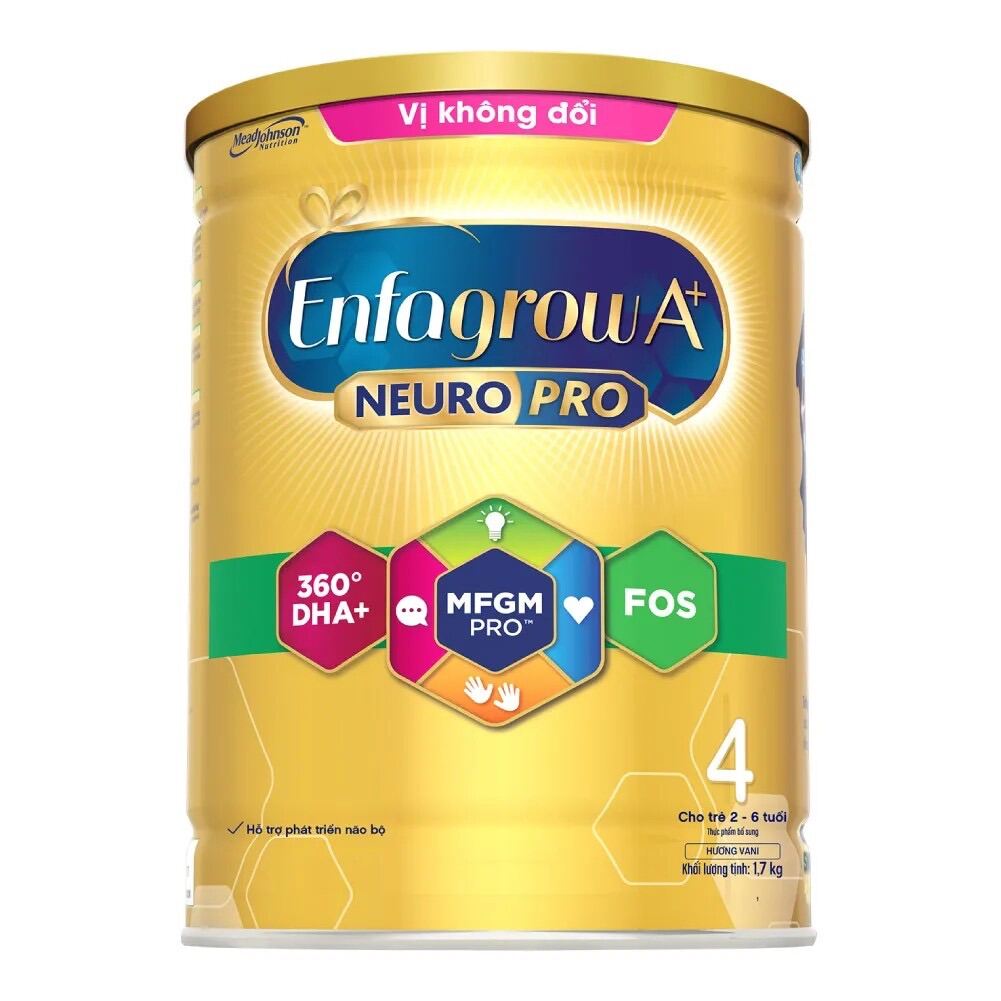 Sữa bột Enfagrow A+ Neuro Pro 4 hộp thiếc 1kg7