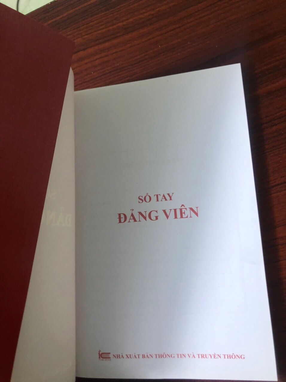 SỔ TAY ĐẢNG VIÊN bìa mềm