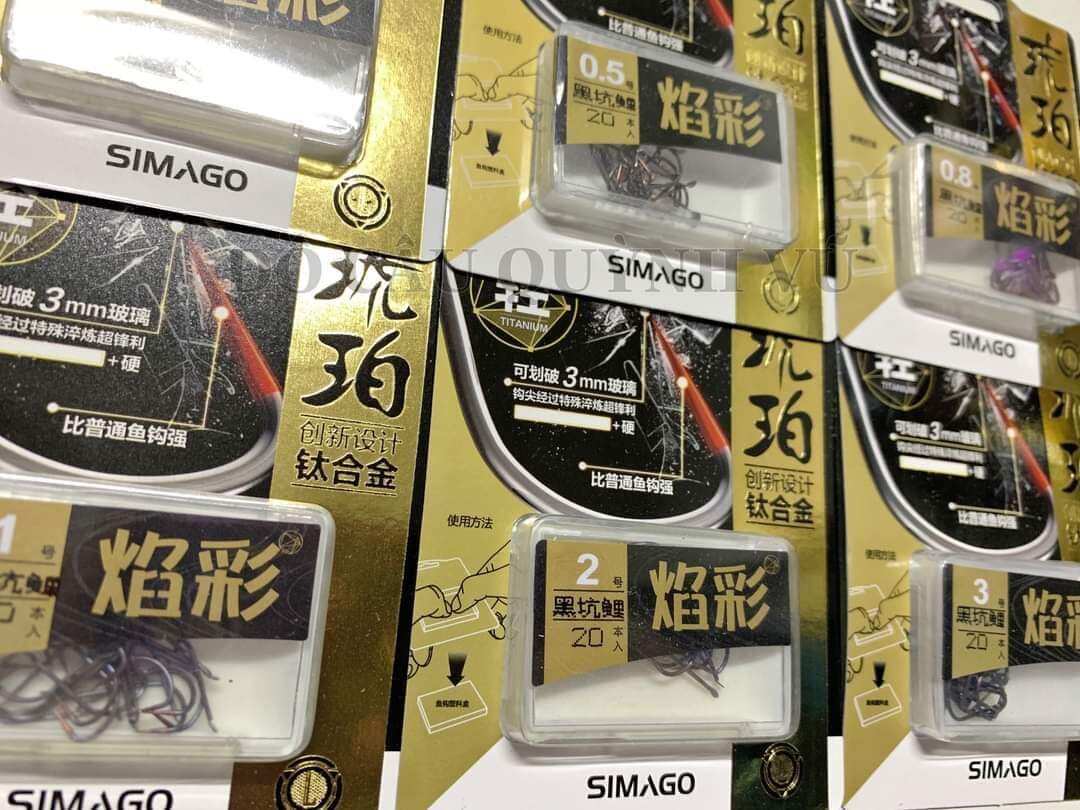 Lưỡi Câu Cá Simago Không Ngạnh Sắc Bén