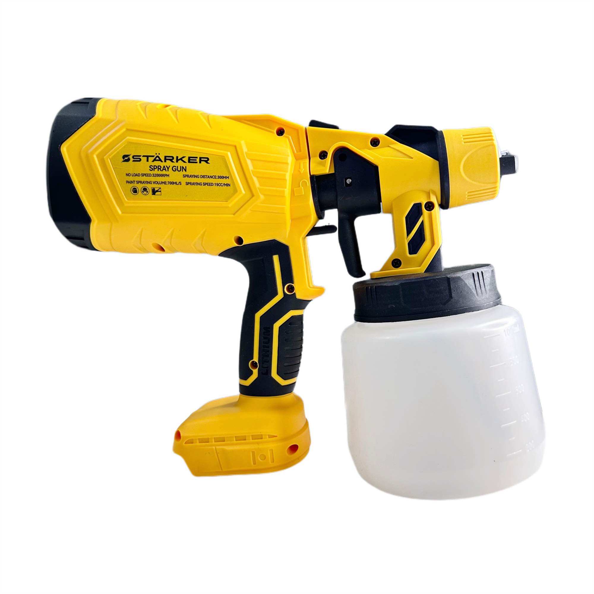 Máy Phun sơn dùng pin phổ thông Makita 4cm - Máy Phun Sơn Starker Chính Hãng - 2 chế độ phun