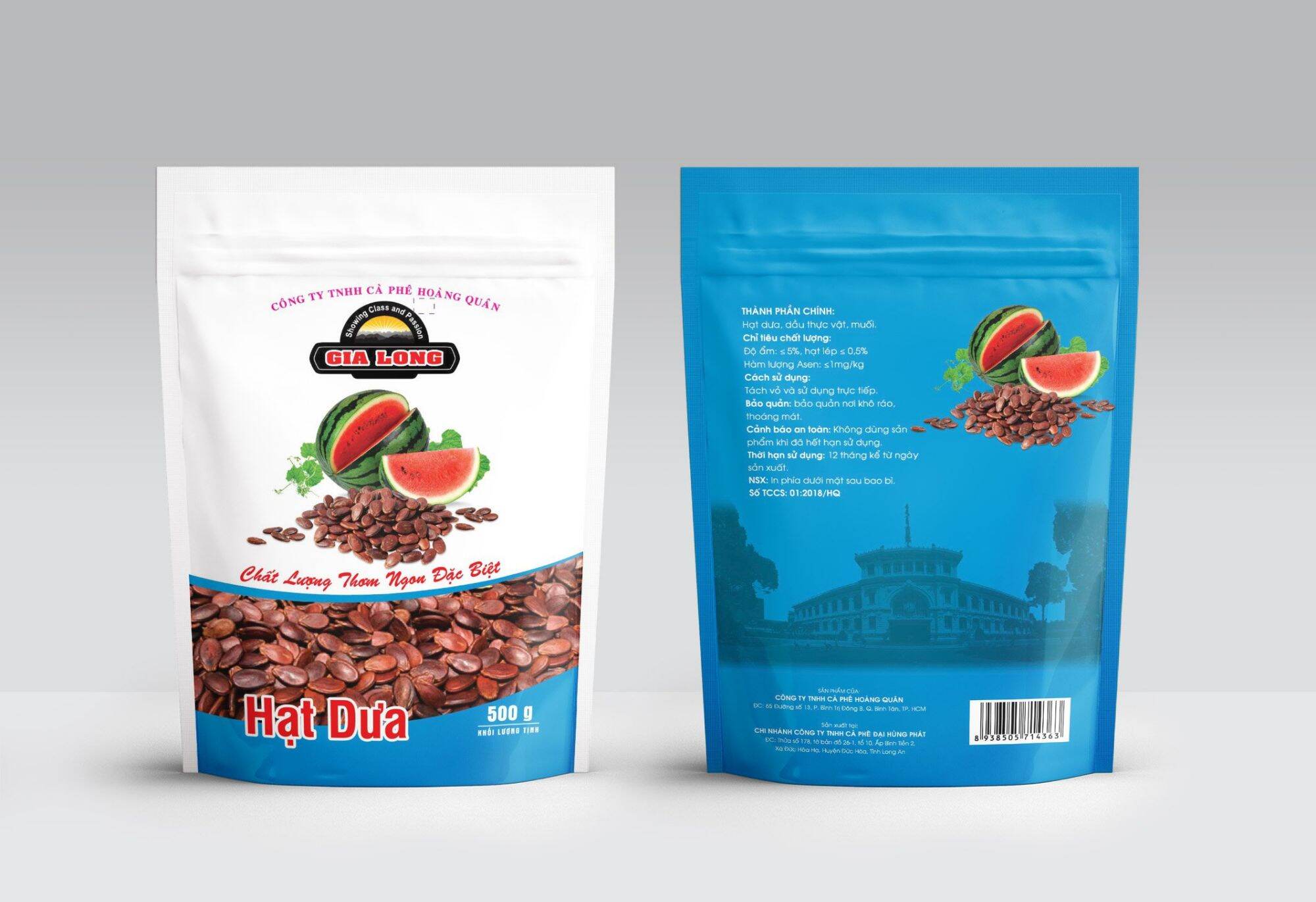 Hạt dưa loại 1 gia long gói 500g