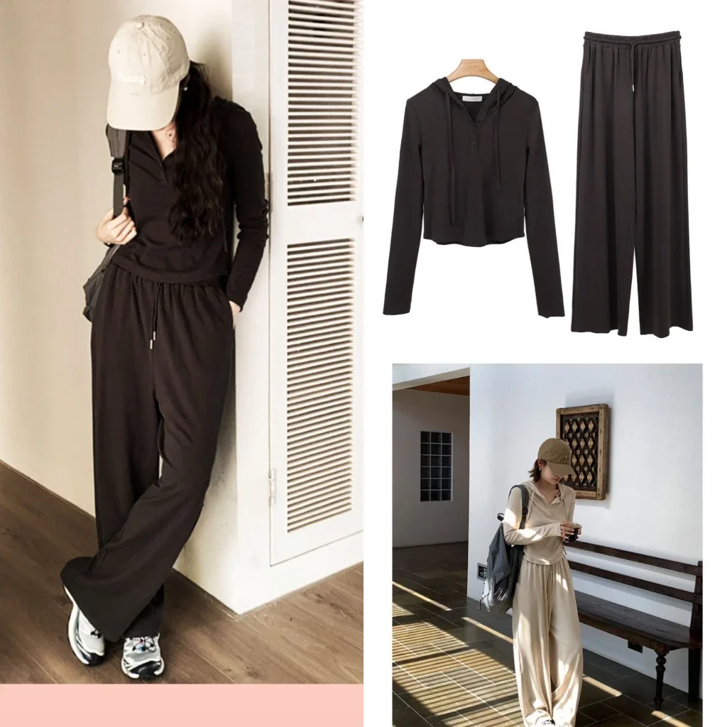 Set Bộ Thu Đông Nữ Dài Tay dáng rộng cá tính,Đồ bộ nữ