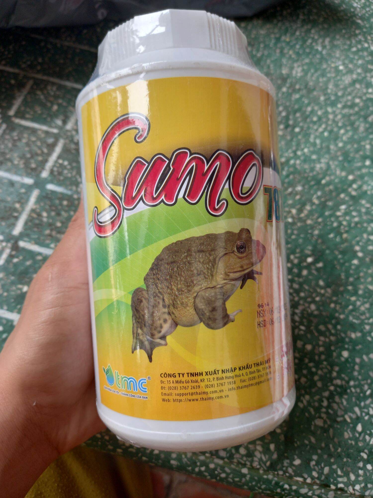 SUMO Tăng trọng nhanh bung đùi cho ếch nặng ký cơ thịt chắc màu sắc đẹp hộp 500g