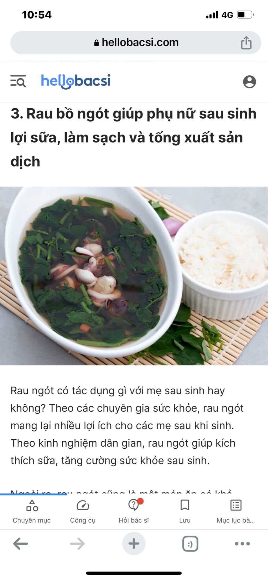 Bầu rau bồ ngót ta
