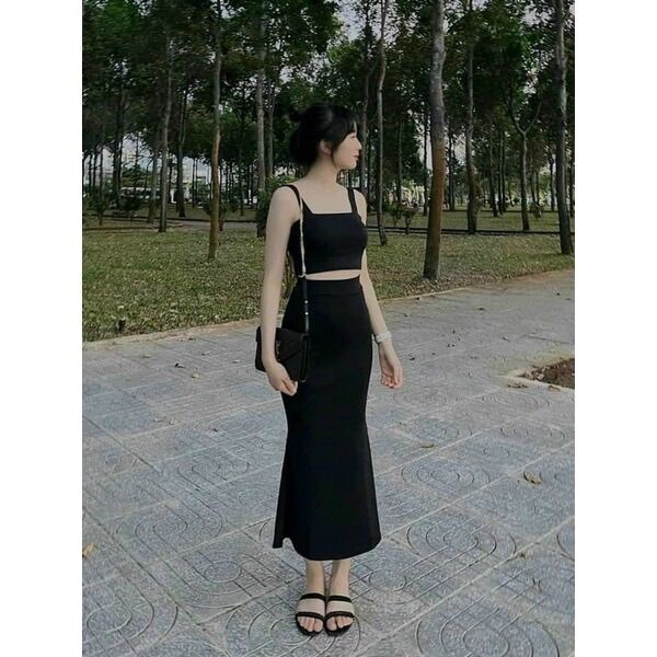 Chân váy đuôi cá dáng dài Sam-collection {freeship}