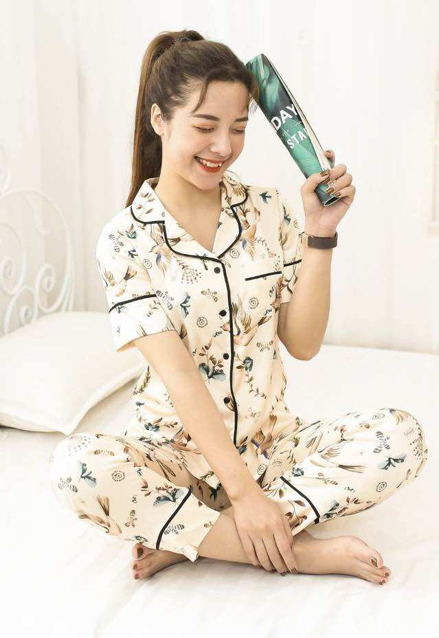 Bán rập giấy đồ bộ pyjama(quần dài áo tay ngắn)