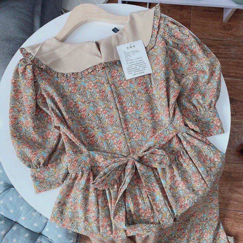 Váy đầm hoa nhí vintage tiểu thư xinh xắn