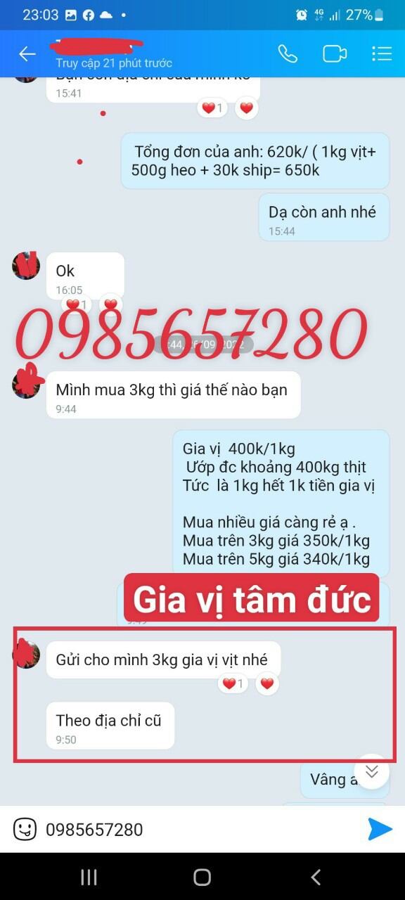 combo gia vị quay nướng Heo ,Gà ,Vịt