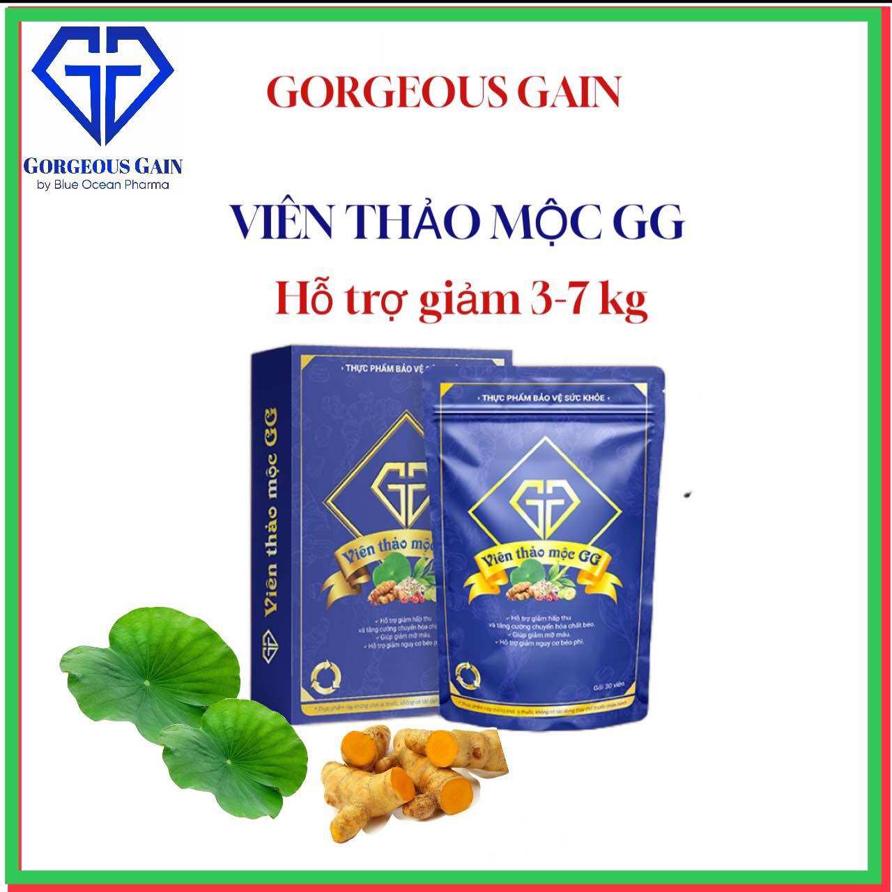 Viên thảo mộc gg giúp phân giải mỡ, giảm cân, giảm mỡ trong máu