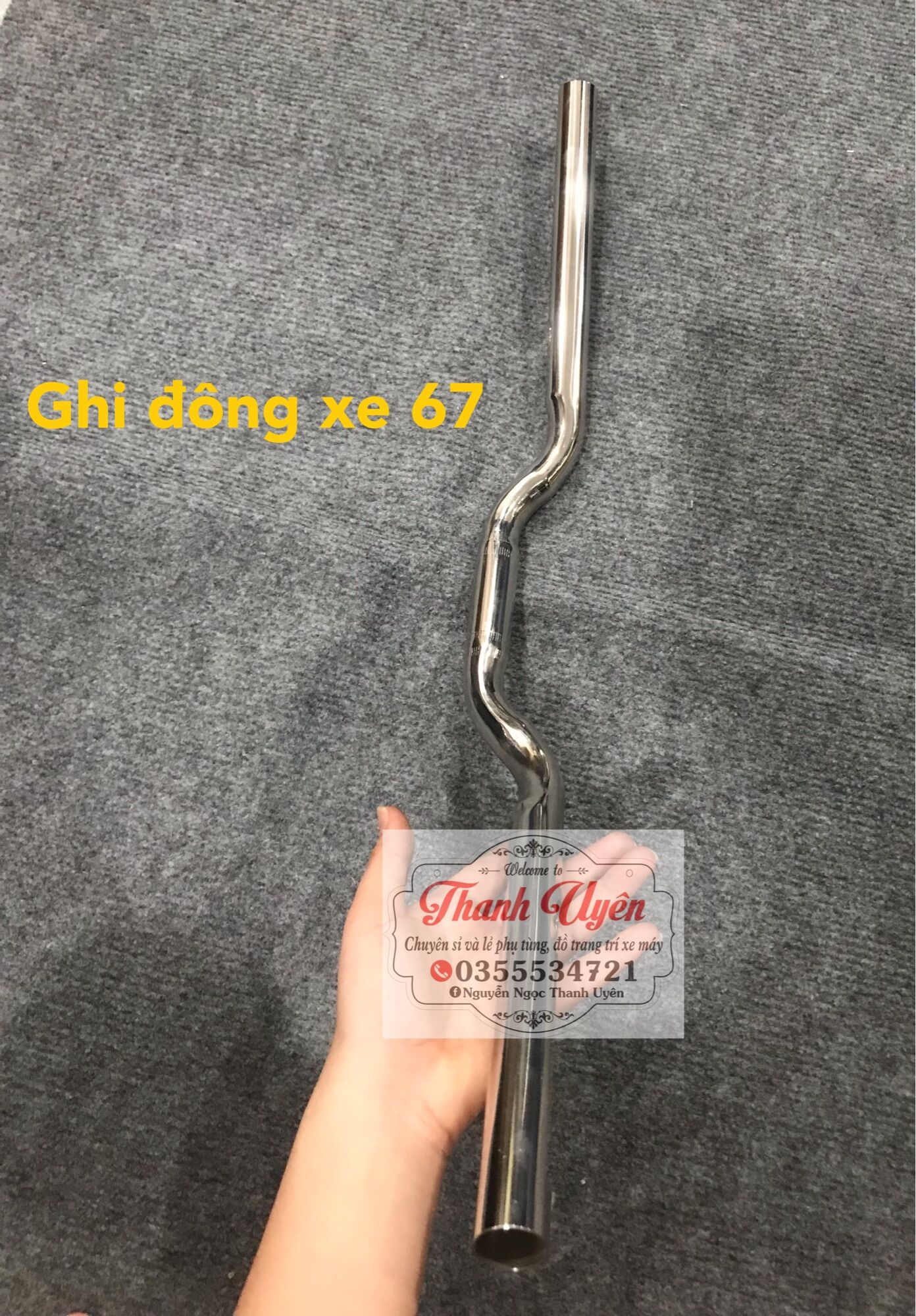 Ghi đông xe 67 và xe win inox đặt biệt