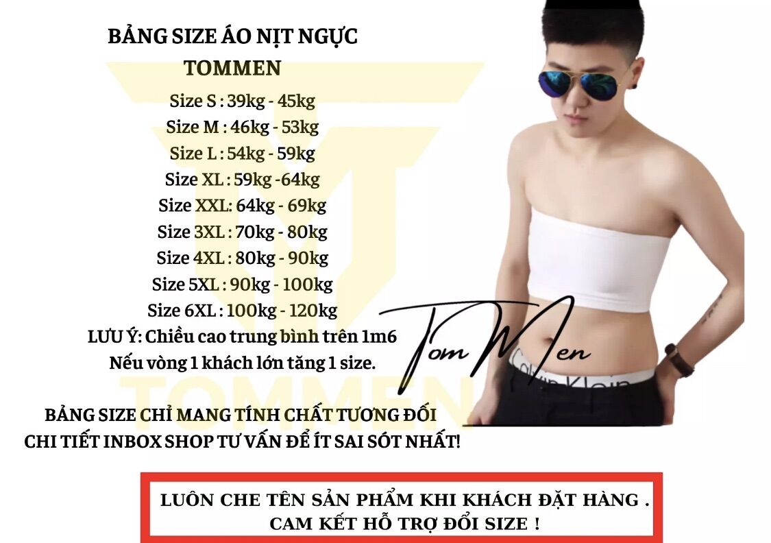 [ Hỏa Tốc ]Áo Nịt Ngực Tomboy - Lưới Thoáng Mát [ Bản Bó Trước Ngực ]