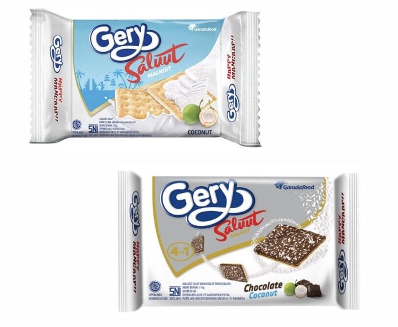 Combo 5 cái bánh quy giòn gery vị phô mai/sữa dừa/socola