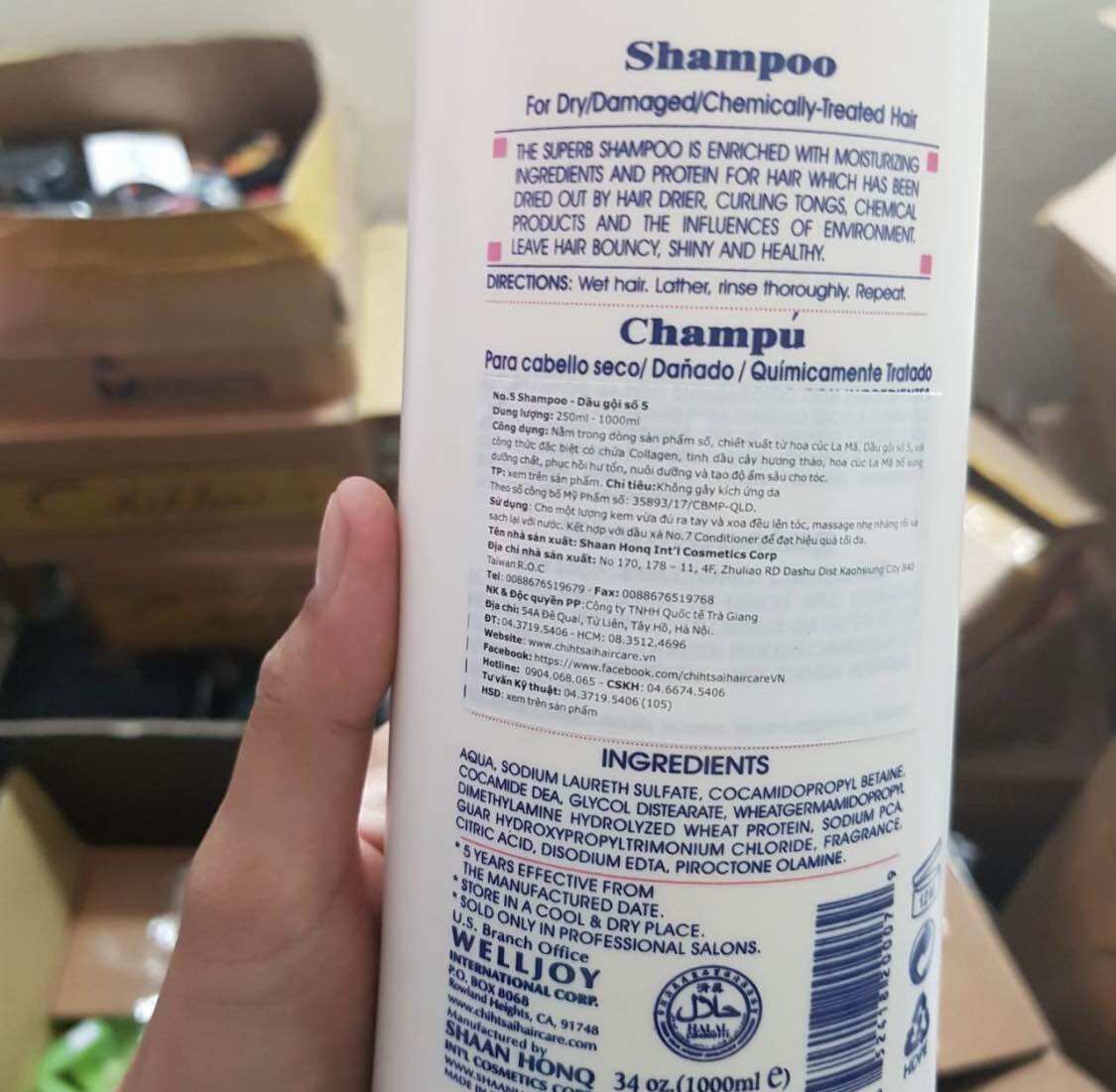 Dầu gội dưỡng tóc suôn mượt Chihtsai 1000ml số 5