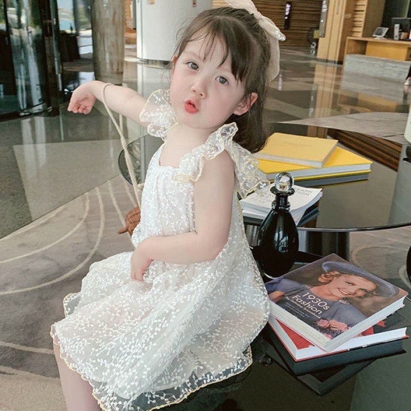 Váy ren công chúa cho bé / đầm bé gái size 10 - 20ky