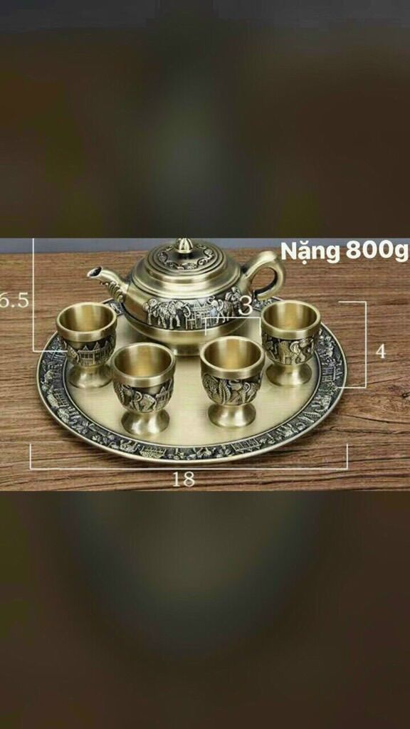 Ấm chén con voi bộ uống nước trà hàng ngày