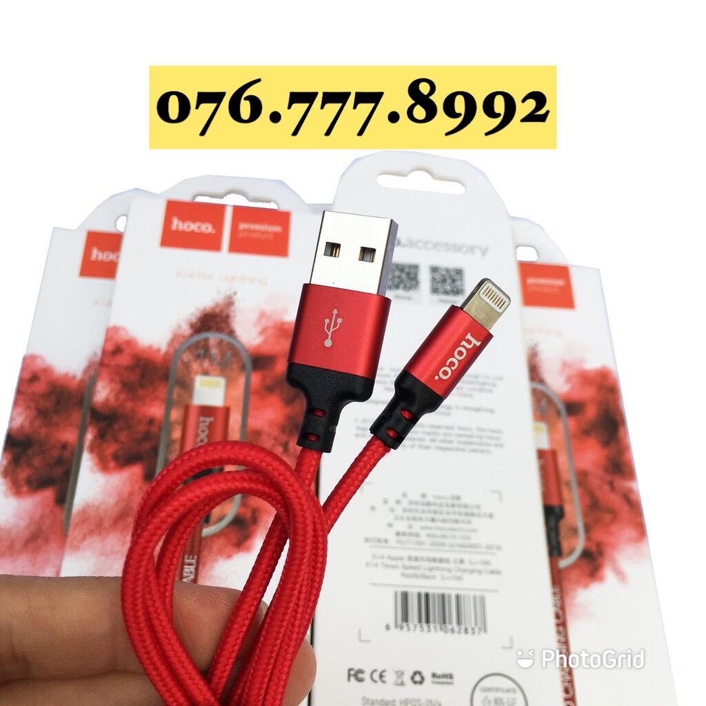 Cáp sạc hoco 1m 2m chính hãng ( iphone;samsung;tyc)