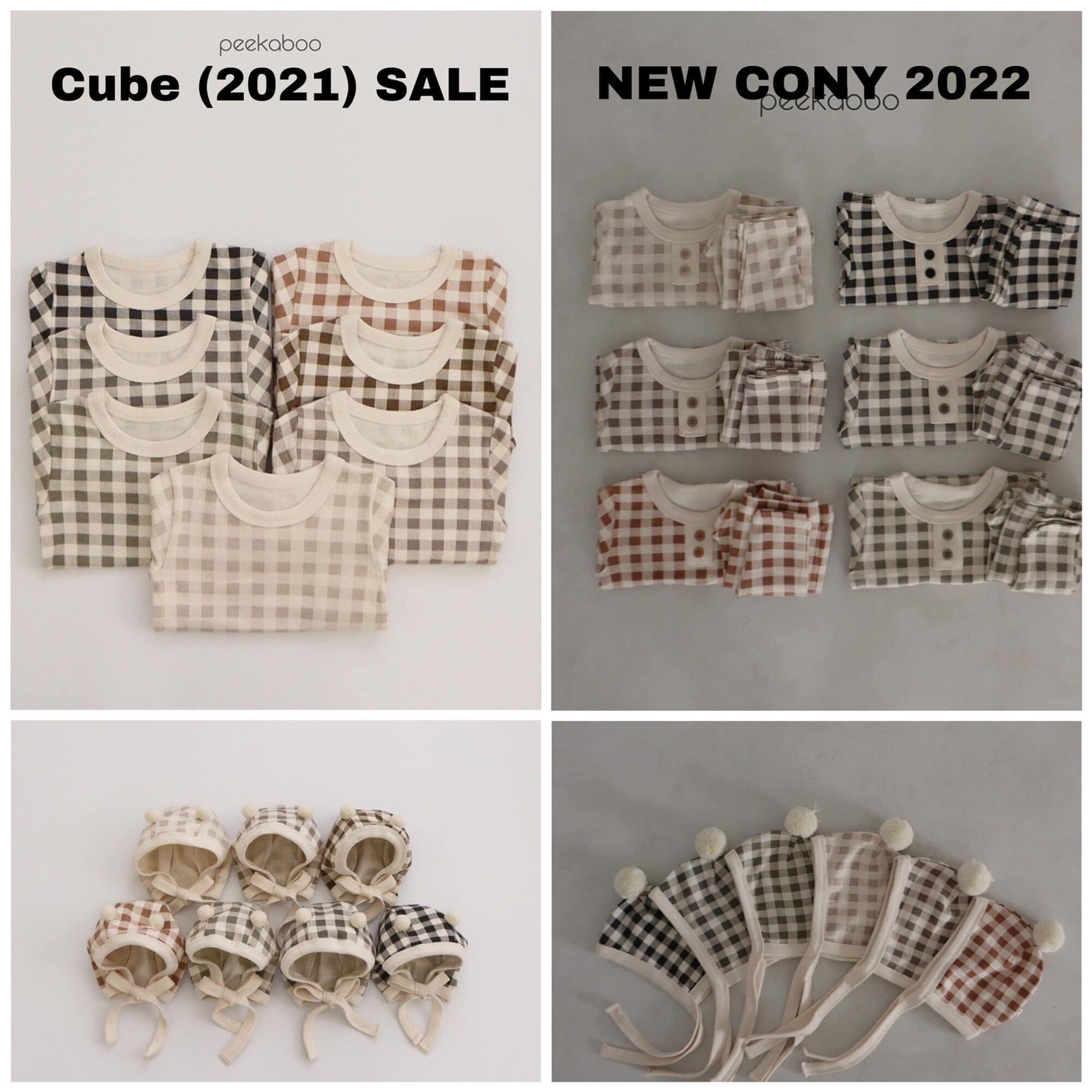 Bigsale bộ kẻ ô cube 2021 - PEEKABOO