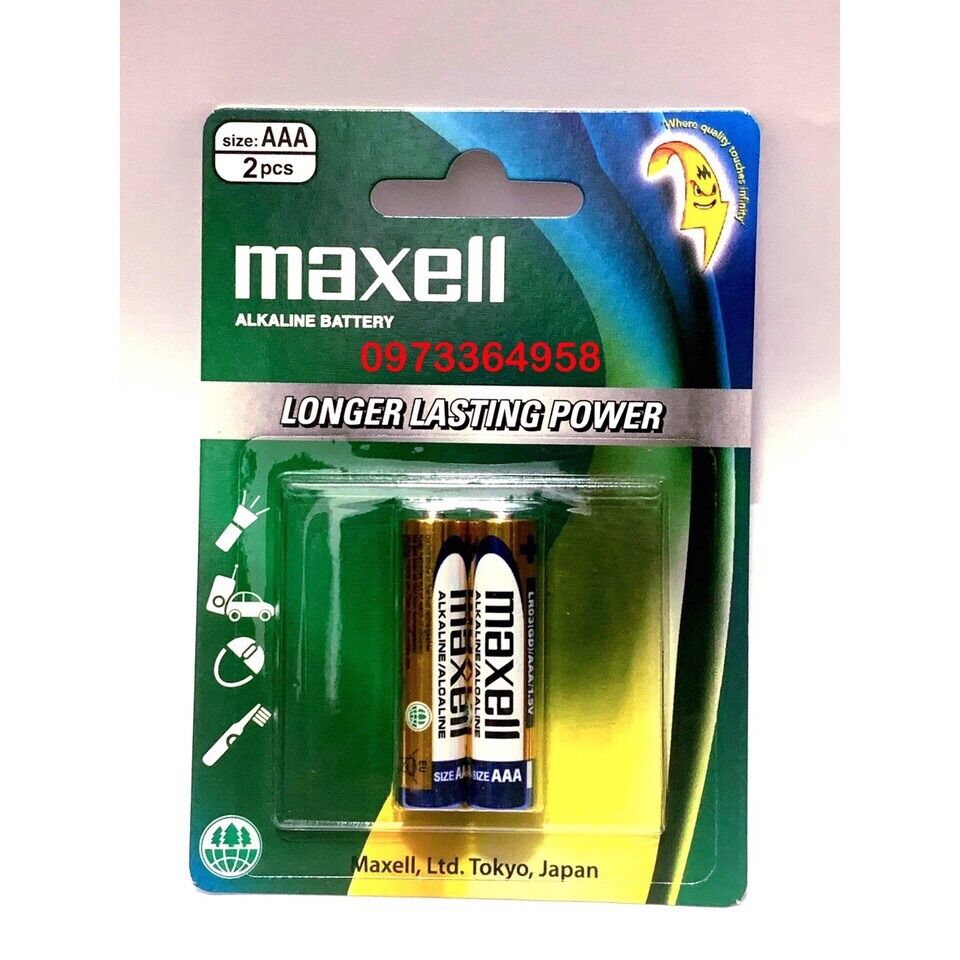 Combo 5 vỉ Pin AAA Maxell Alkaline