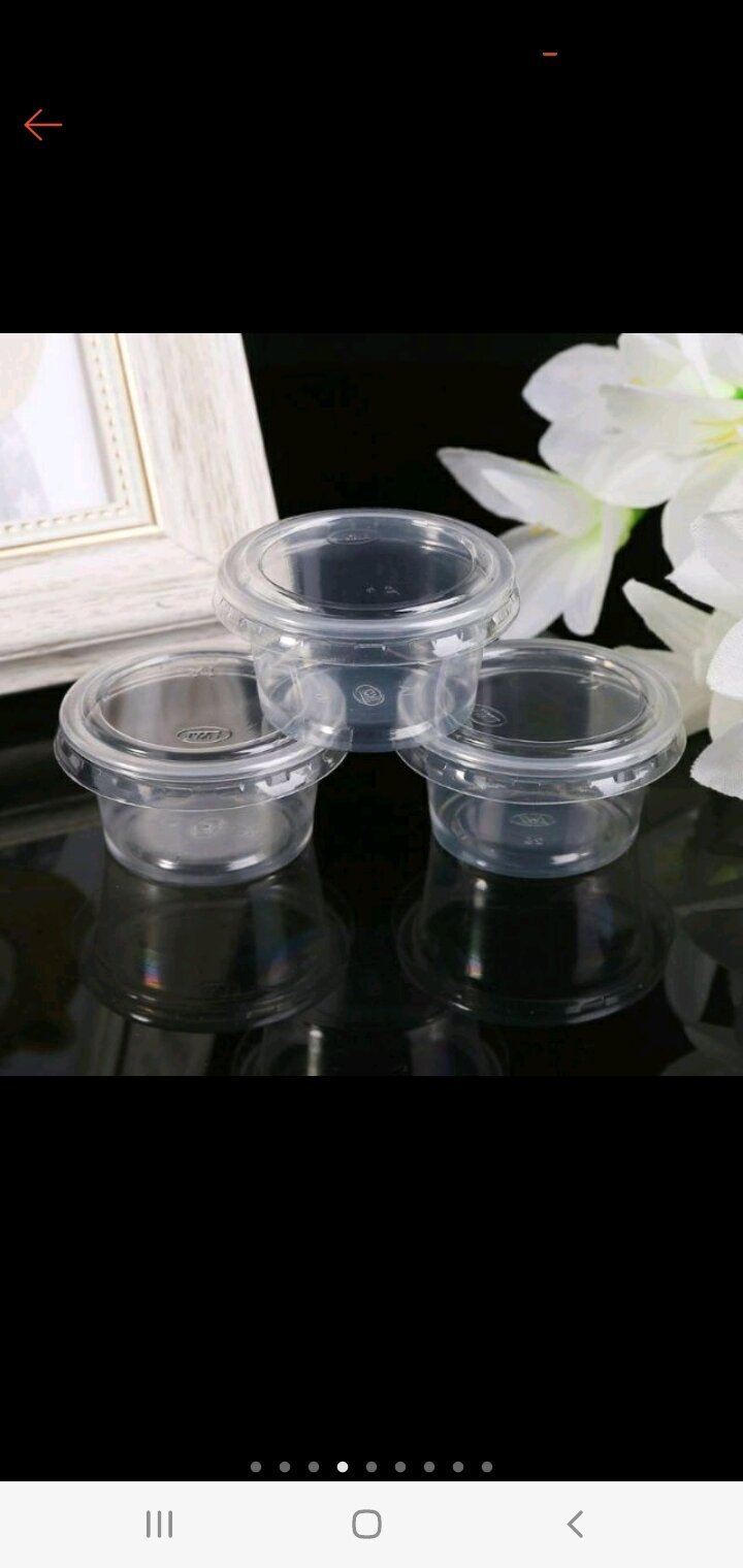 Hủ chấm, hủ sốt 2oz (=60ml) ( 1 cây 100 hủ + 1 cây 100 nắp)