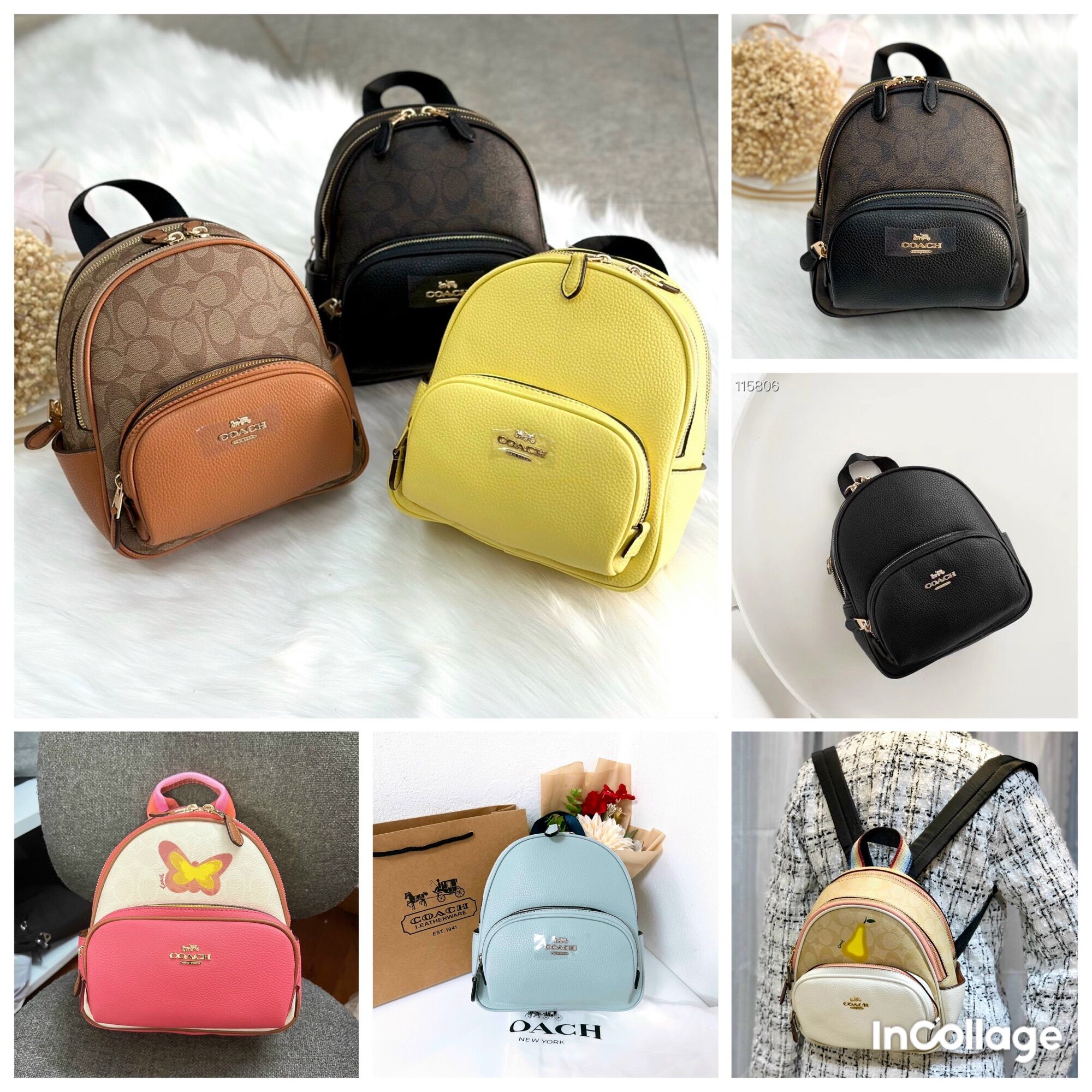 📛rẻ vô địch📛balo coa*ch mini court backpack nữ