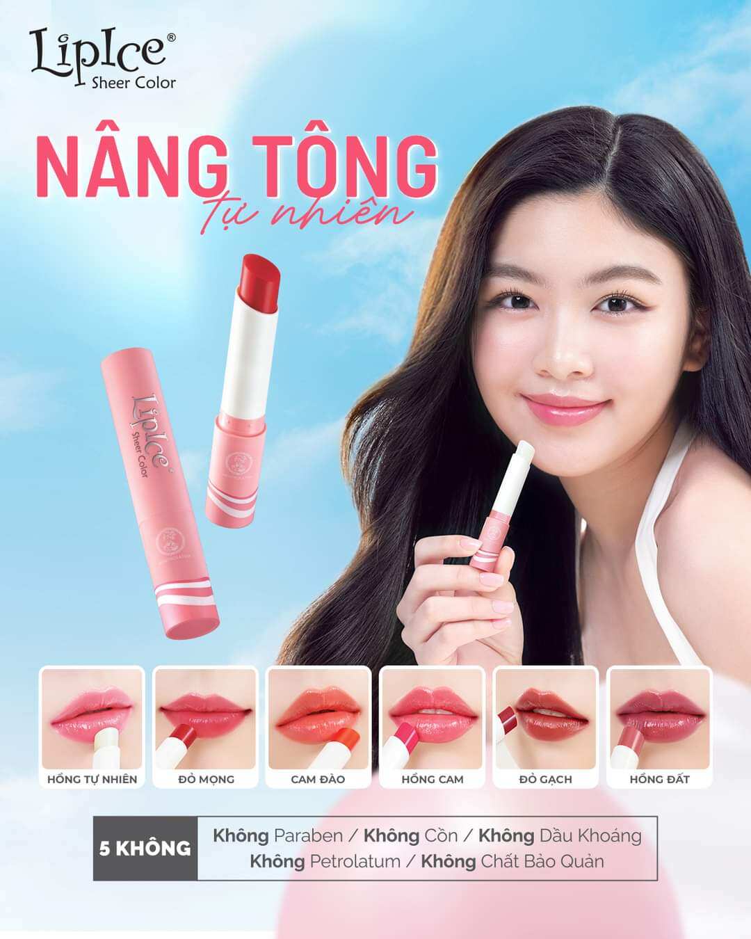 [ CÓ QUÀ KÈM ] Son Dưỡng Môi Có Màu Tự Nhiên Lipice Sheer Color TONE UP Your Lips