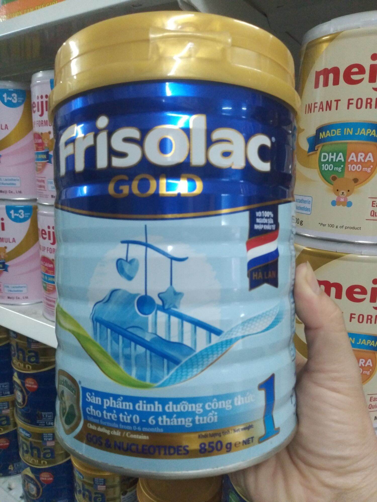 Sữa Frisolac Gold 1 850g dành cho trẻ từ 0-6 tháng