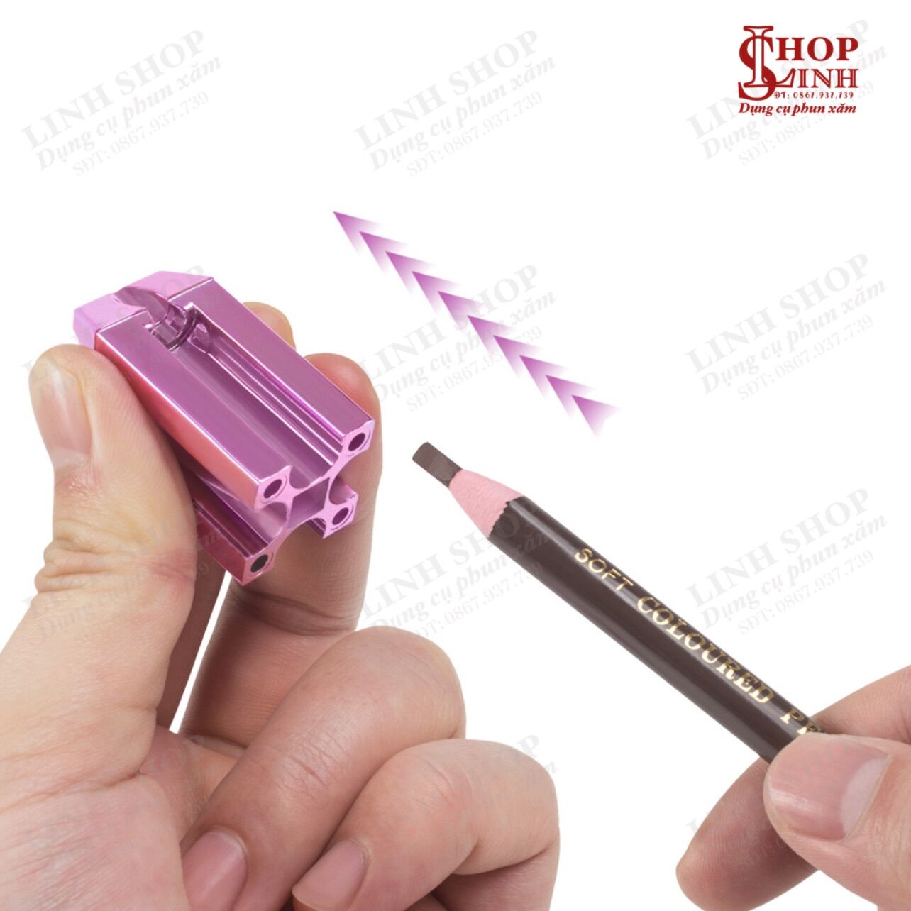 Gọt chì kẻ mày, ruột chì từ 3,5mm~4mm