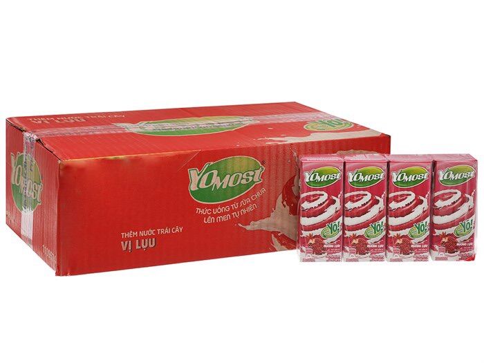 Thùng 48 hộp sữa chua yomost lựu 170ml
