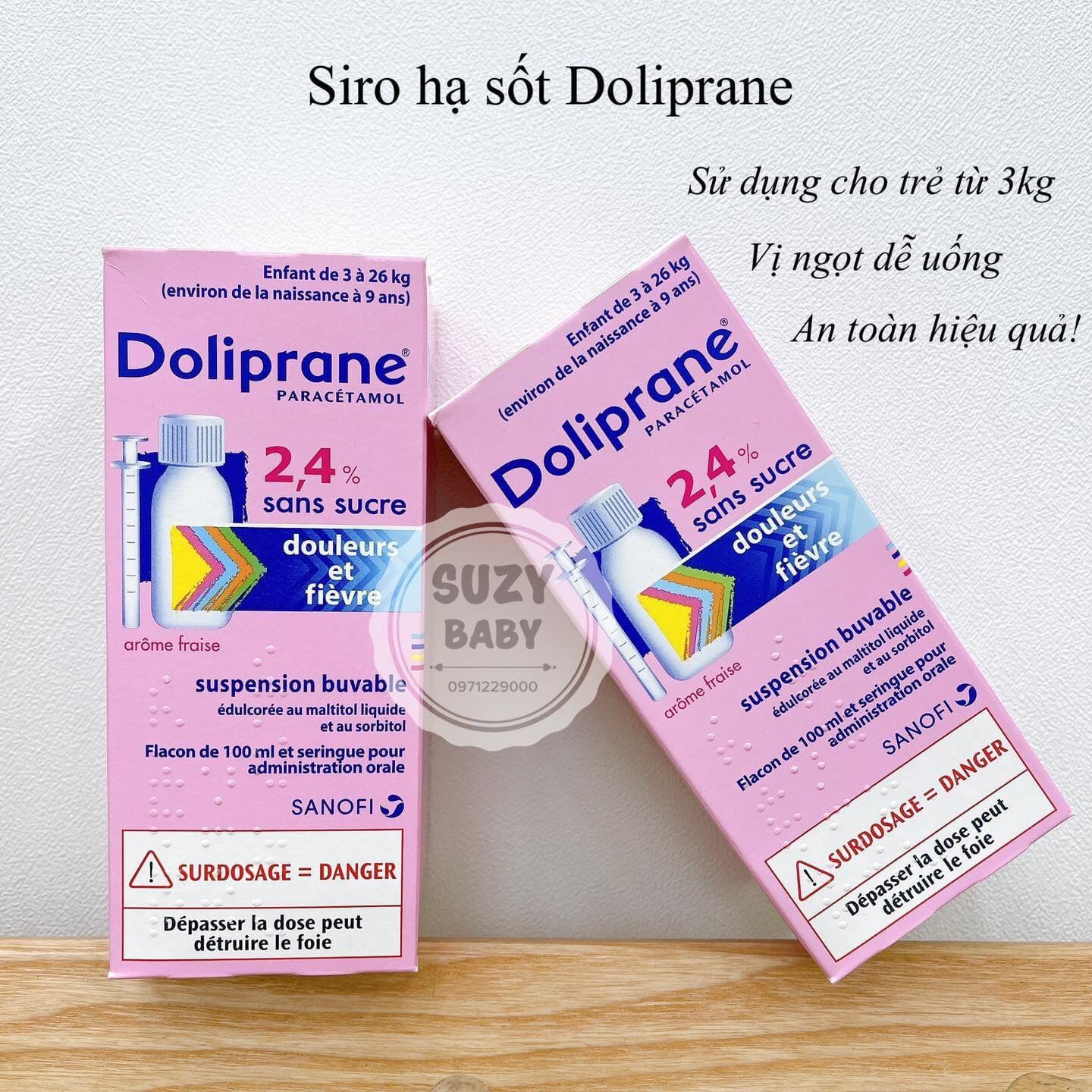 Siro hạ sốt 1000ml cho bé từ sơ sinh của pháp