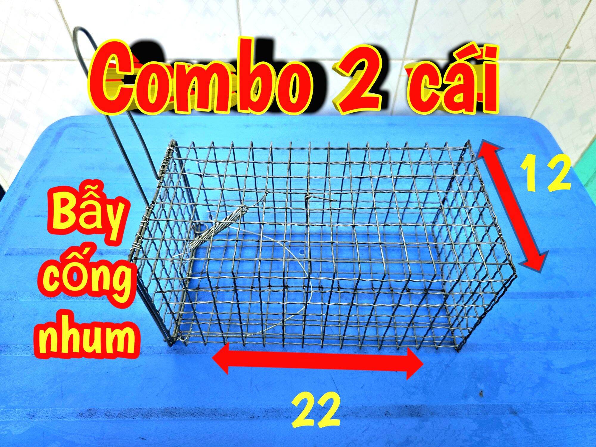 Lồng bẫy chuột siêu nhạy có phen gài combo2 cái