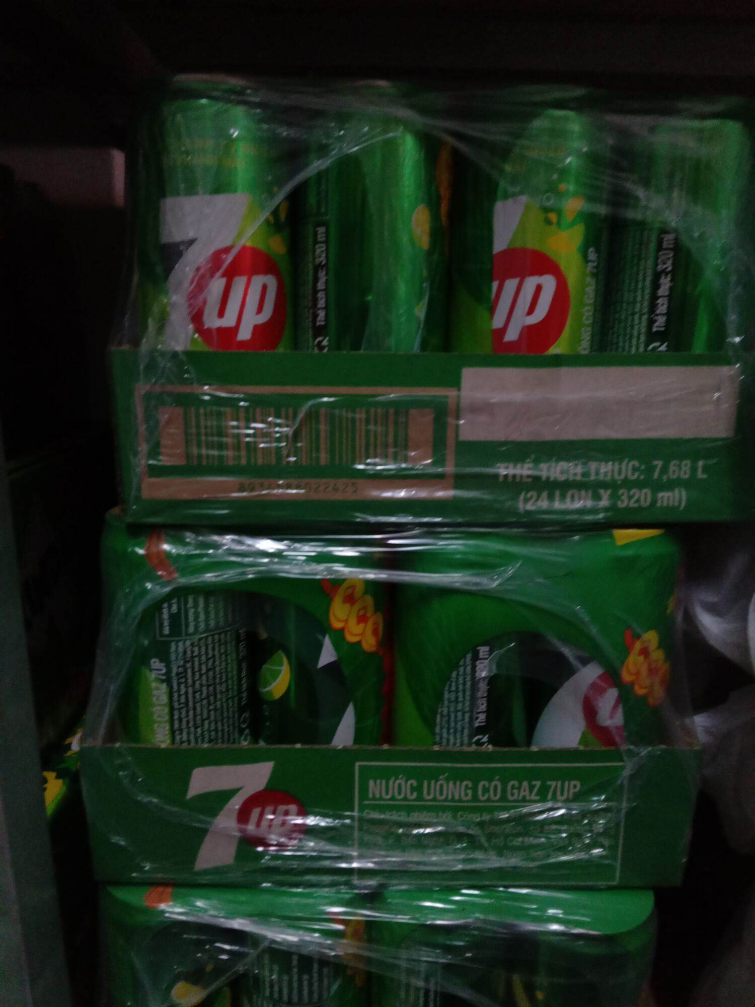 Thùng 24 lon 7up 320ml