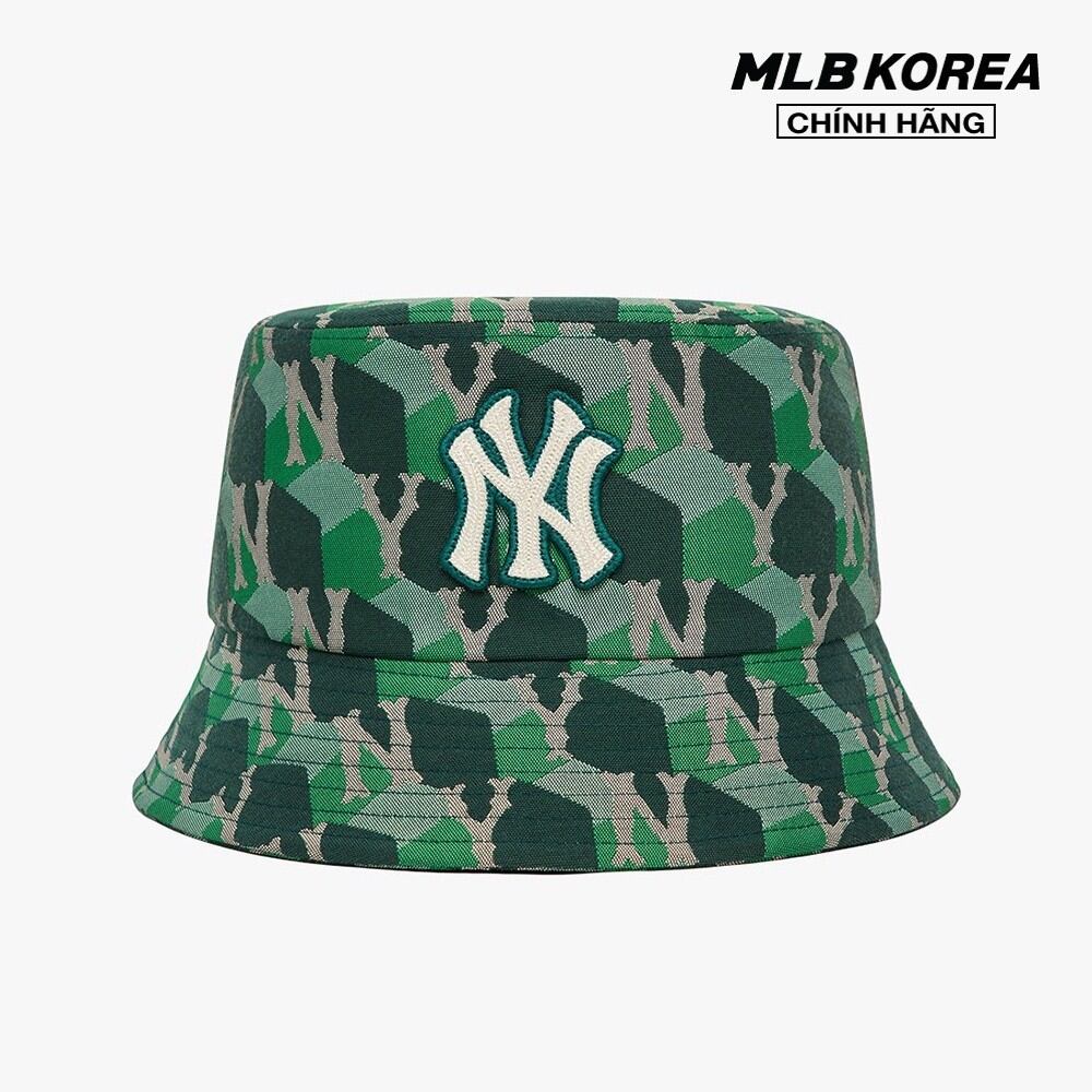 Mlb - nón bucket thời trang cube monogram 3ahtm212n-50gnd