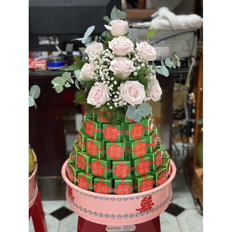 Combo 60 Hộp đựng bánh phu thê