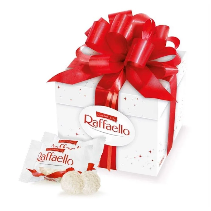 Socola hôp quà nơ đỏ Raffaello Raffaello Chocolate của Đức hộp 300gr