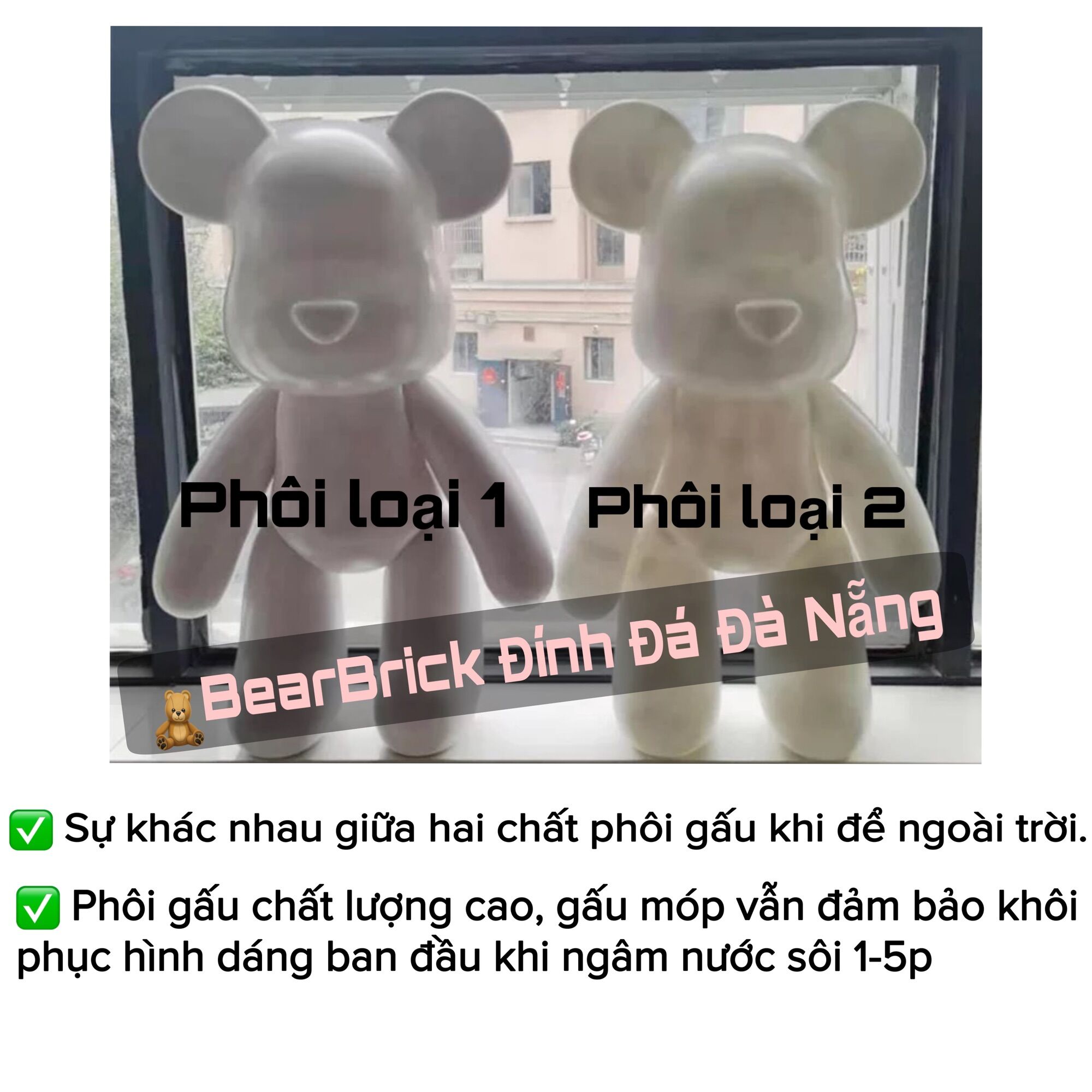 Gấu Đính Đá- BearBrick Đính Đá Nhiều Màu Đa Dạng Size 23cm