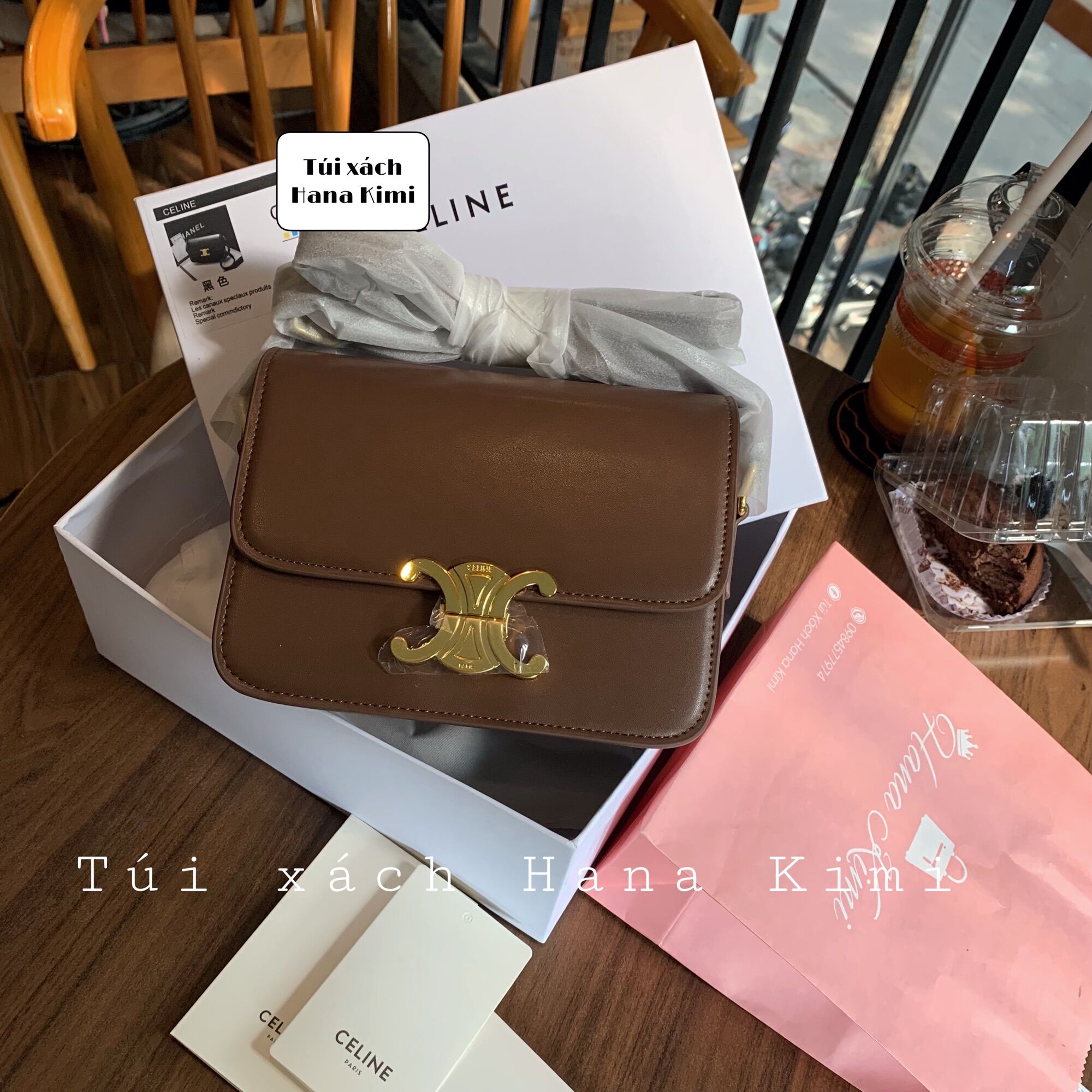 Túi đeo chéo nữ Ce Size 20 Full hộp