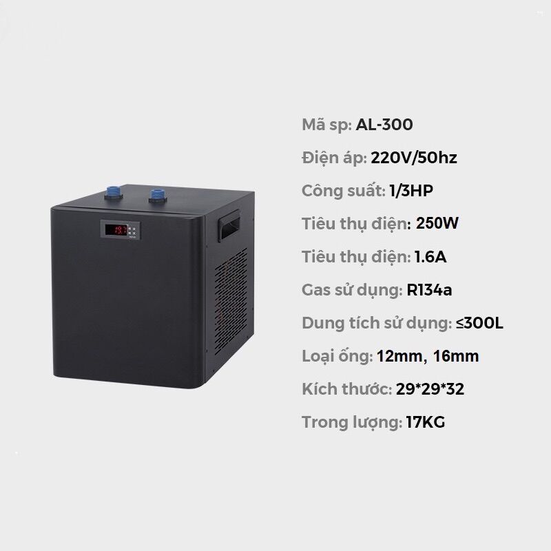 Máy làm lạnh nước bể cá nước ngọt, nước mặn Chiller AL-300